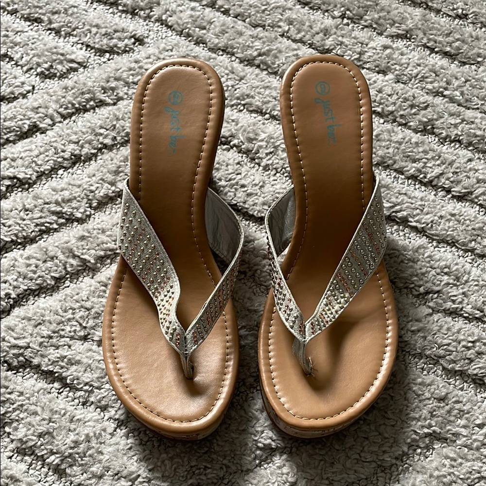 Stylish Silver Jewel Women's Sandals
